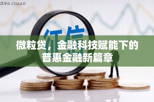 桑日微粒贷，金融科技赋能下的普惠金融新篇章