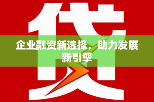 桑日企业融资新选择，助力发展新引擎