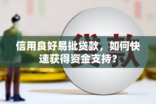 桑日信用良好易批贷款，如何快速获得资金支持？
