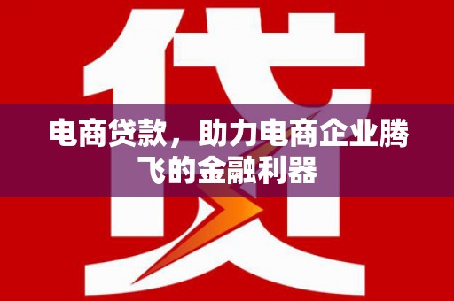 桑日电商贷款，助力电商企业腾飞的金融利器