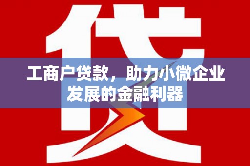 桑日工商户贷款，助力小微企业发展的金融利器