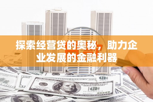 桑日探索经营贷的奥秘，助力企业发展的金融利器