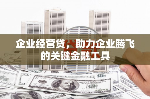 桑日企业经营贷，助力企业腾飞的关键金融工具
