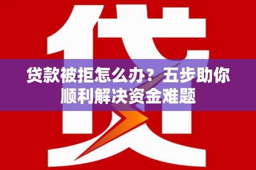 桑日贷款被拒怎么办？五步助你顺利解决资金难题