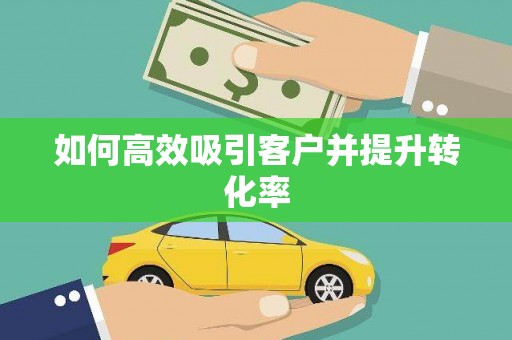 桑日如何高效吸引客户并提升转化率
