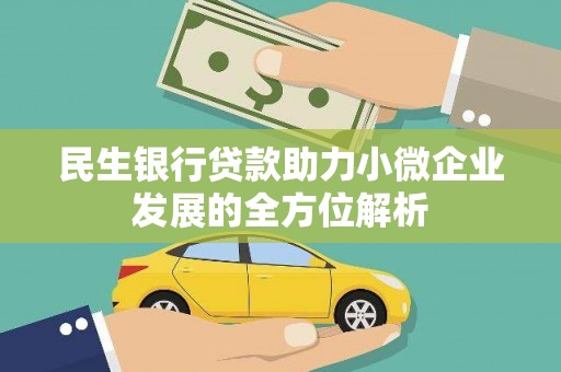 桑日民生银行贷款助力小微企业发展的全方位解析
