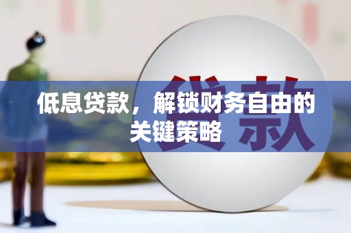 桑日低息贷款，解锁财务自由的关键策略