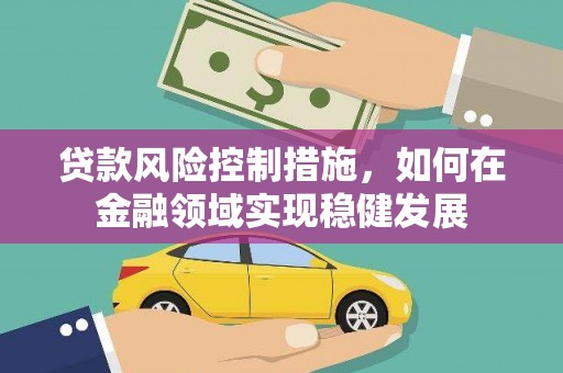 桑日贷款风险控制措施，如何在金融领域实现稳健发展