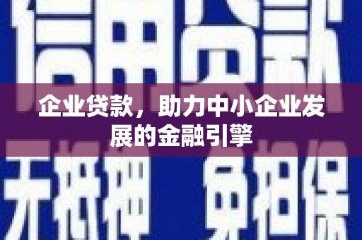 桑日企业贷款，助力中小企业发展的金融引擎