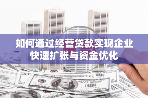 桑日如何通过经营贷款实现企业快速扩张与资金优化