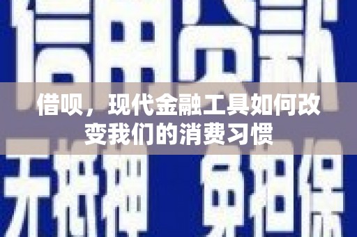 桑日借呗，现代金融工具如何改变我们的消费习惯