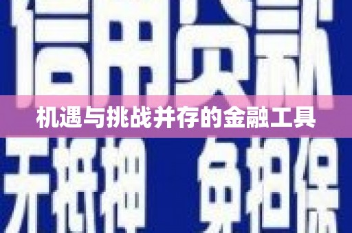 桑日机遇与挑战并存的金融工具