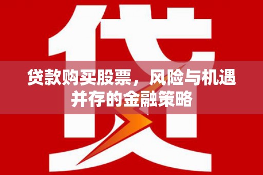 桑日贷款购买股票，风险与机遇并存的金融策略