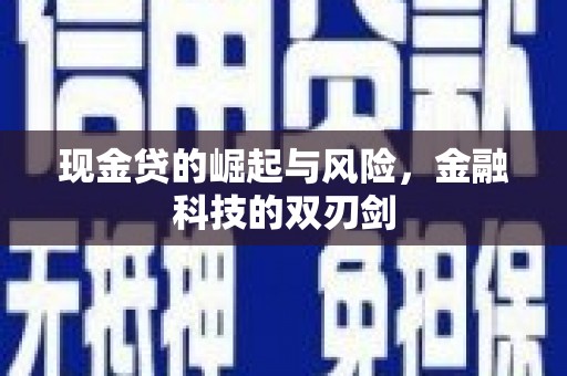桑日现金贷的崛起与风险，金融科技的双刃剑
