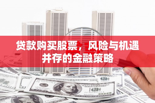 桑日贷款购买股票，风险与机遇并存的金融策略