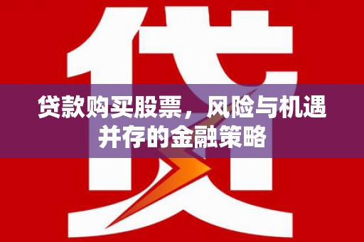 桑日贷款购买股票，风险与机遇并存的金融策略