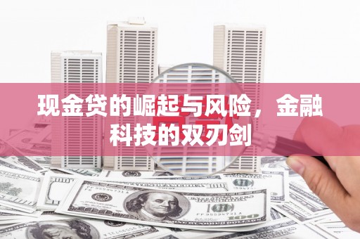 桑日现金贷的崛起与风险，金融科技的双刃剑