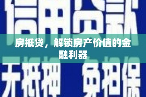 桑日房抵贷，解锁房产价值的金融利器