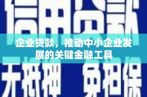 桑日企业贷款，推动中小企业发展的关键金融工具