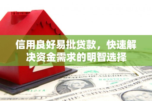 桑日信用良好易批贷款，快速解决资金需求的明智选择