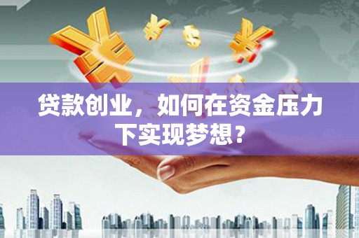 桑日贷款创业，如何在资金压力下实现梦想？