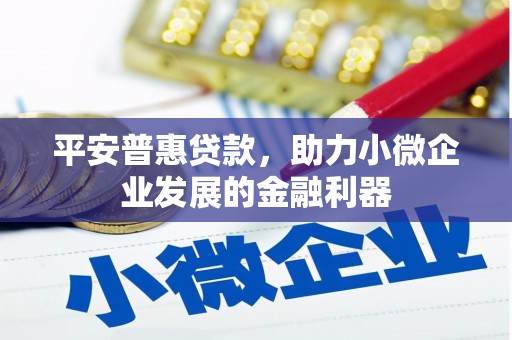 桑日平安普惠贷款，助力小微企业发展的金融利器