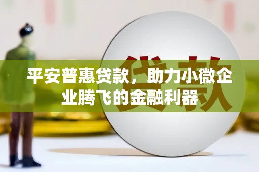 桑日平安普惠贷款，助力小微企业腾飞的金融利器