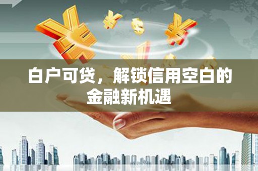 桑日白户可贷，解锁信用空白的金融新机遇