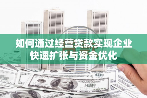 桑日如何通过经营贷款实现企业快速扩张与资金优化