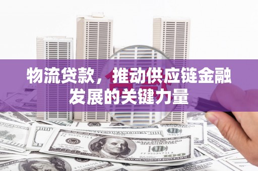 桑日物流贷款，推动供应链金融发展的关键力量