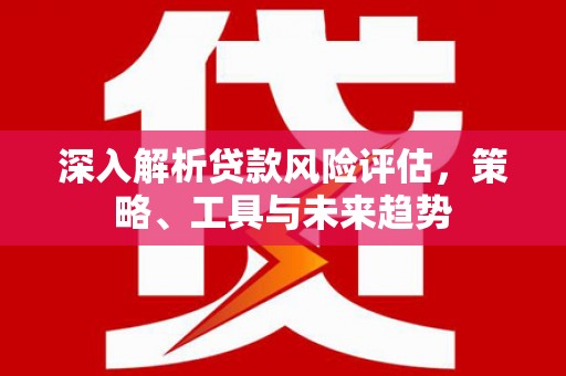 桑日深入解析贷款风险评估，策略、工具与未来趋势
