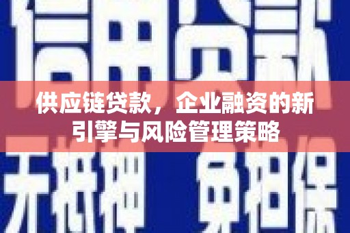 桑日供应链贷款，企业融资的新引擎与风险管理策略