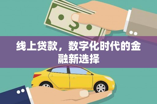桑日线上贷款，数字化时代的金融新选择