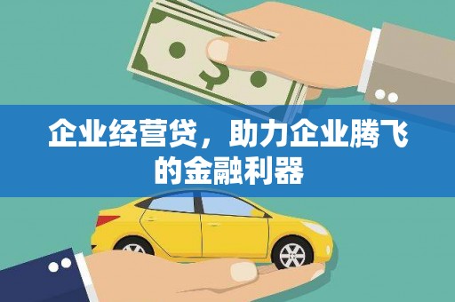 桑日企业经营贷，助力企业腾飞的金融利器