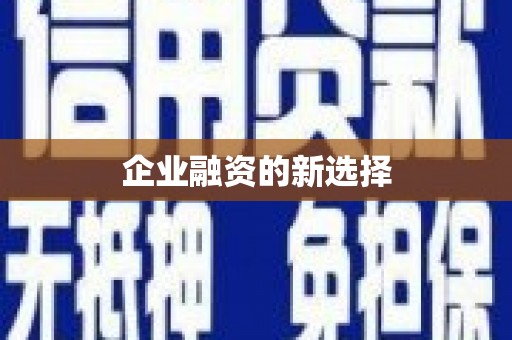桑日企业融资的新选择