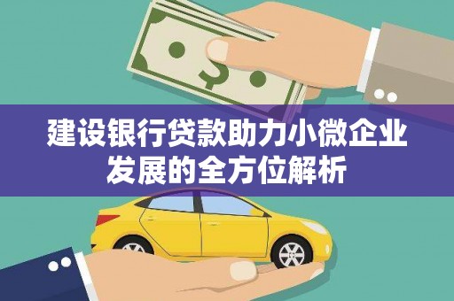 桑日建设银行贷款助力小微企业发展的全方位解析