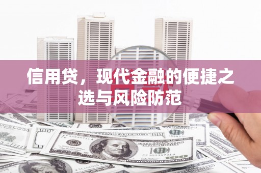 桑日信用贷，现代金融的便捷之选与风险防范