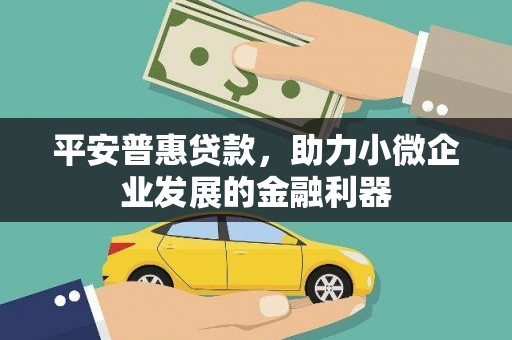 桑日平安普惠贷款，助力小微企业发展的金融利器