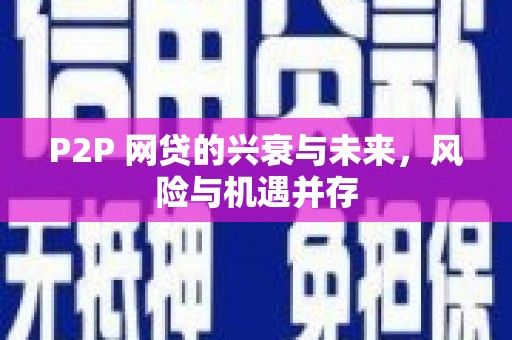 桑日P2P 网贷的兴衰与未来，风险与机遇并存