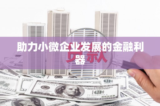 桑日助力小微企业发展的金融利器