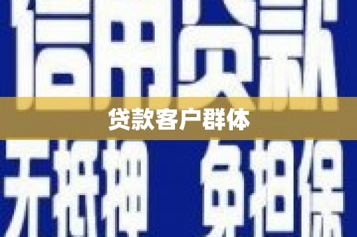 桑日贷款客户群体