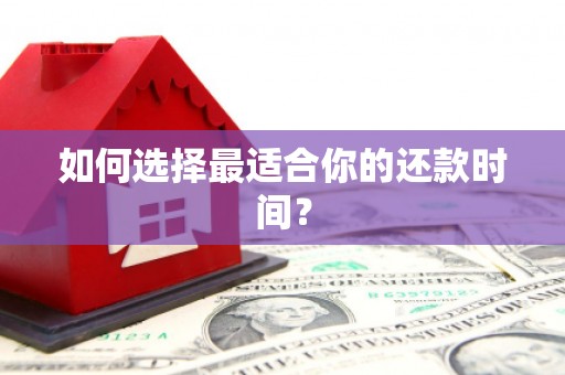 桑日如何选择最适合你的还款时间？