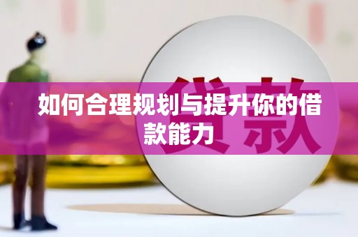 桑日如何合理规划与提升你的借款能力