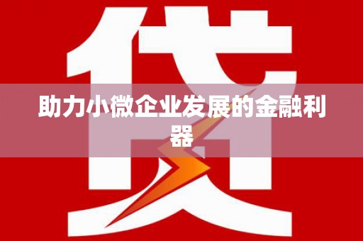 桑日助力小微企业发展的金融利器