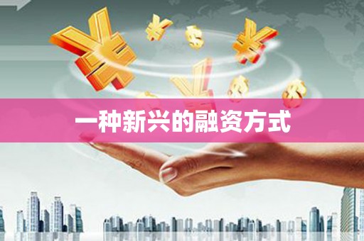 桑日一种新兴的融资方式